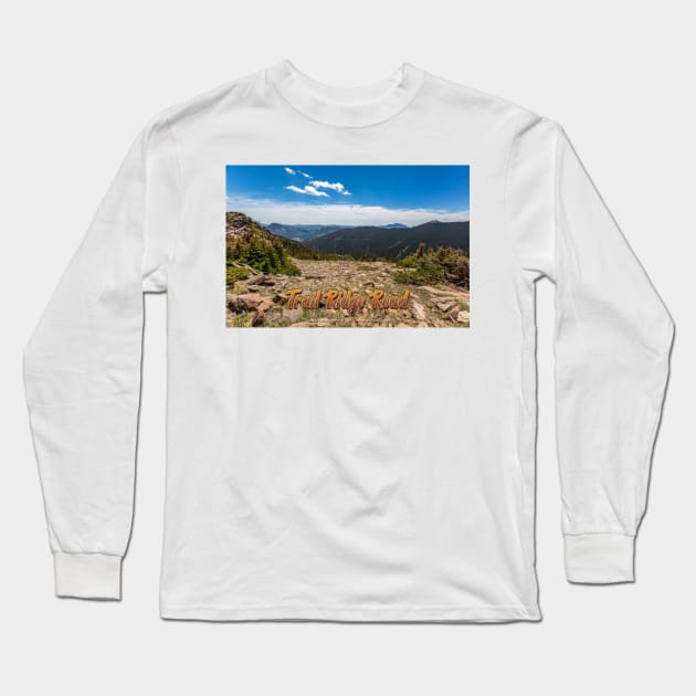 Trail Ridge Road in Rocky Mountain National Park Long Sleeve T-Shirt by Gestalt Imagery